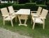 Outdoor furniture of wood