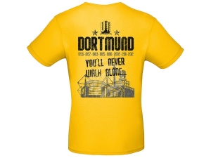Shirt Dortmund gelb mit Schrift Modell Shirt-do58