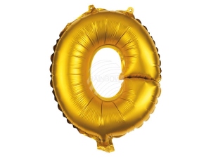 Folienballon Helium Ballon gold Buchstabe O