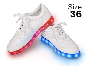 LED Shoes color white Size 36