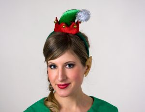 Mini kapelusz Boze Narodzenie Elfy