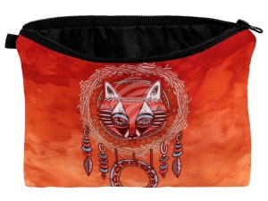 Cosmetic bag with motive Dreamcatcher Fox