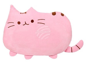 Emoticon Kissen Katze rosa