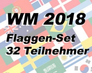 Flaggen Set WM 2018