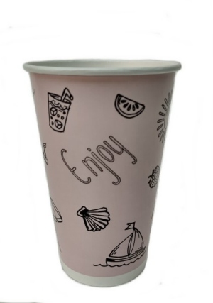 Paper cups enjoy fresh Shake, Cold, hot drink 0.4l 1000 pieces