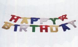 Buchstabenkette Happy Birthday