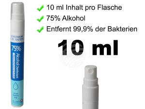 Desinfectante desinfectante para manos 10 ml DES-05