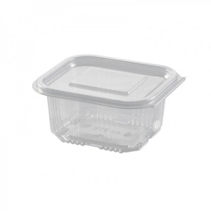 Delicatessen cups with hinged lid PET 375ml 100 pieces