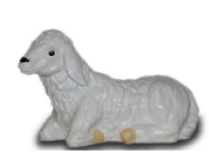 Christmas flu figure sheep sitting model 90