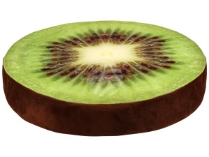 Design Motif Pillow Kiwi color green, brown