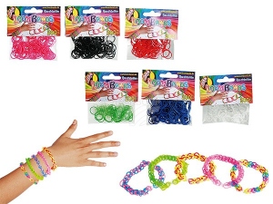 Looms Loom 200 rubber bands 6-color assorted