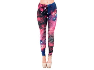 Ladies motive Leggings Design Galaxy color rose
