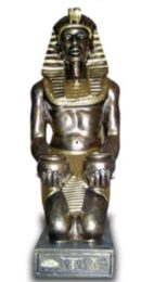 Pharaoh with candle holder bronze 56 cm