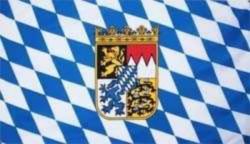 Fahne Bayern mit Wappen