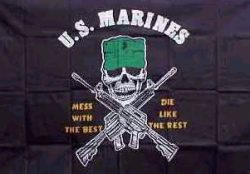 Fahne US Marines Mess with the best