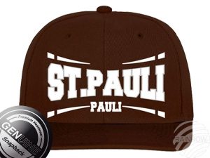 Snapback Cap Basecap St.Pauli braun