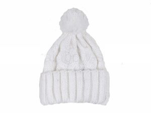 Knitted Hat with bobble Model 43c
