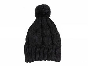 Knitted Hat with bobble Model 43a