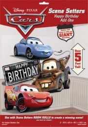 Dekoracja na sciane Scene Setter Disney Cars Birthday