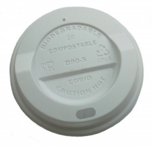 Coffee mug To Go lid PLA for 0.2l white 1000 pieces
