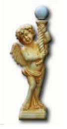 Statue Engel mit Lampe K116C