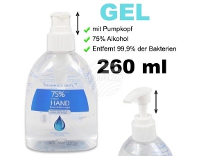 Desinfectante Gel desinfectante botella de spray 260 ml DES-11
