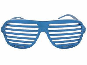 Atzenbrille blau