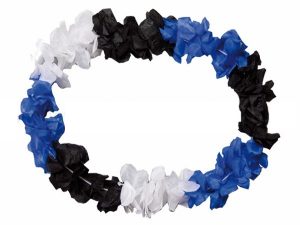 Hawaii chains flower necklace luxus blue white black