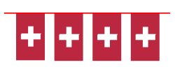 Flag chain Switzerland