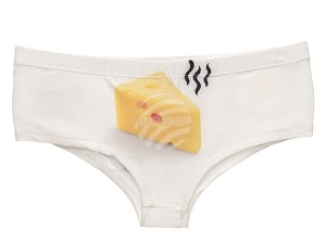 Motif-Underpants Cheese and rat