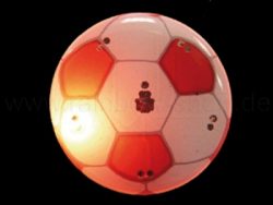Blinky Magnet Anstecker Fuball weiss-rot