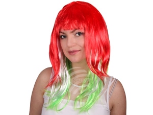 Wig Countries Italy red/white/green