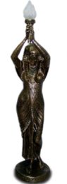 Egipska Kobieta z lampa czarny 192 cm