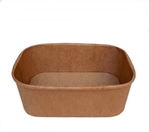 Salad and snack bowl to go rectangle 750ml 300 pieces