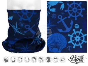 Multifunctional cloth 9 in 1 Multi-purpose scarf Maritime anchor
