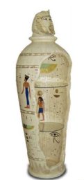 Egyptian amphora vitrine creme