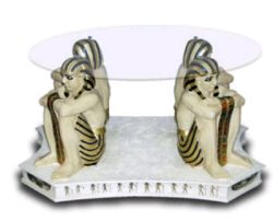Szklany stolik egipski Faraon 42 cm