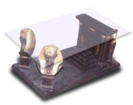 Szklany stolik egipski Faraon 40 cm