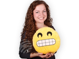 Kissen Emoticon Emoji-Con grins