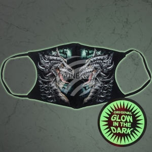 Respirator mask with motif Glow in the dark MASK-028