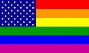 Flag Rainbow USA stars