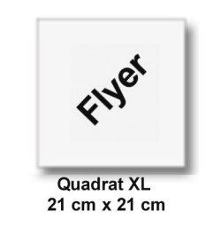 Flyer 135g Bilderdruck glnzend Quadrat XL