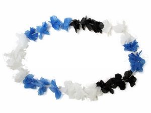 Hawaii chains flower necklace classic blue white black
