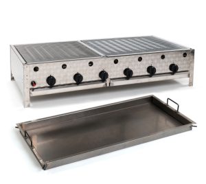 Gas grill combination grill roaster 24 kW