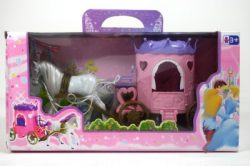 Princess carriage with horse 32cm