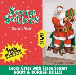 Deko window blind scene setter Santas Visit