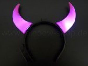 Hair Circle Luminous horns pink