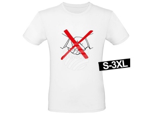 Camiseta con motivo blanco Modelo Shirt-006a