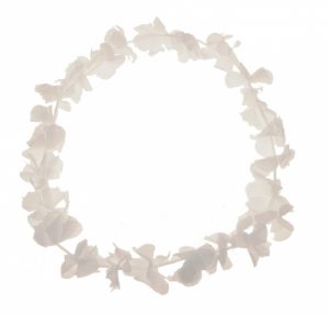 Hawaii chains flower necklace white