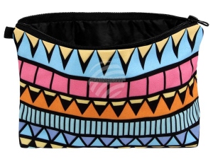 Cosmetic bag with motive Aztekenmuster